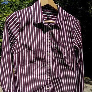 Banana Republic Striped Button-Up (Women's XS)